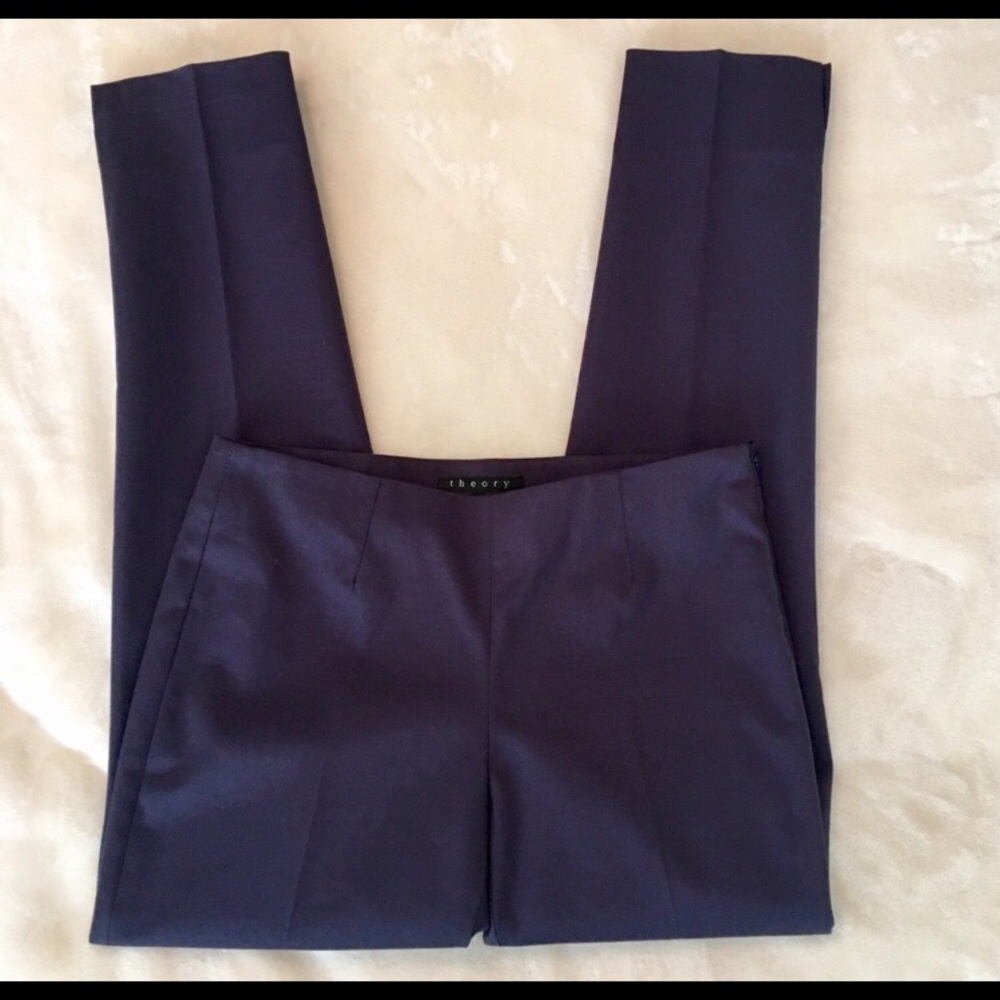 Theory Piall navy blue pant